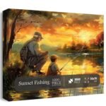 Sunset Fishing Jigsaw Puzzle 1000 Pieces